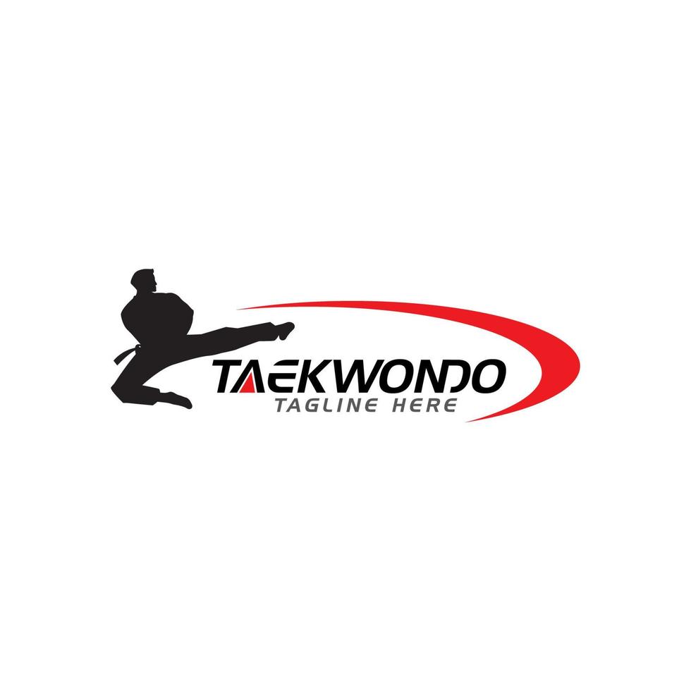 diseño de icono de vector de taekwondo