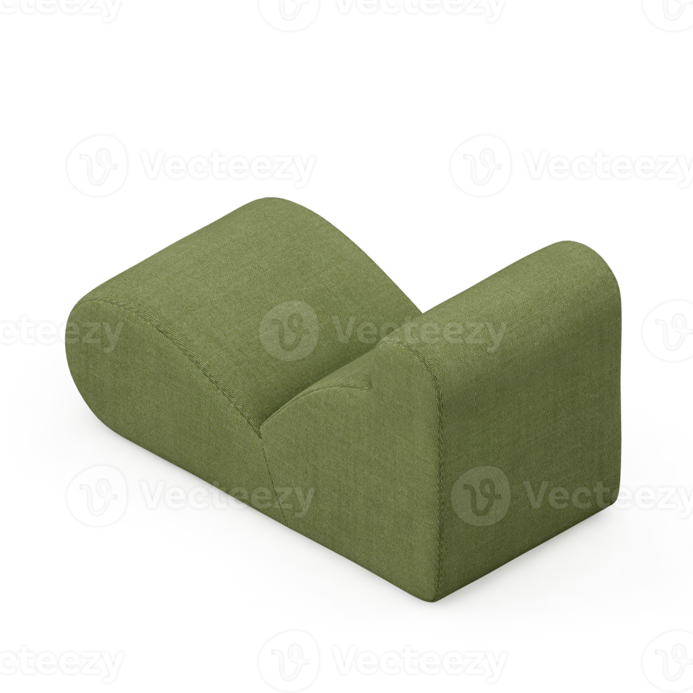 Isometric Armchair Isolated 3D render png