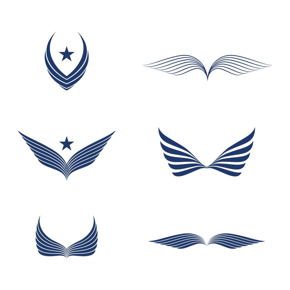 Wing Concept icon Template vector illustration