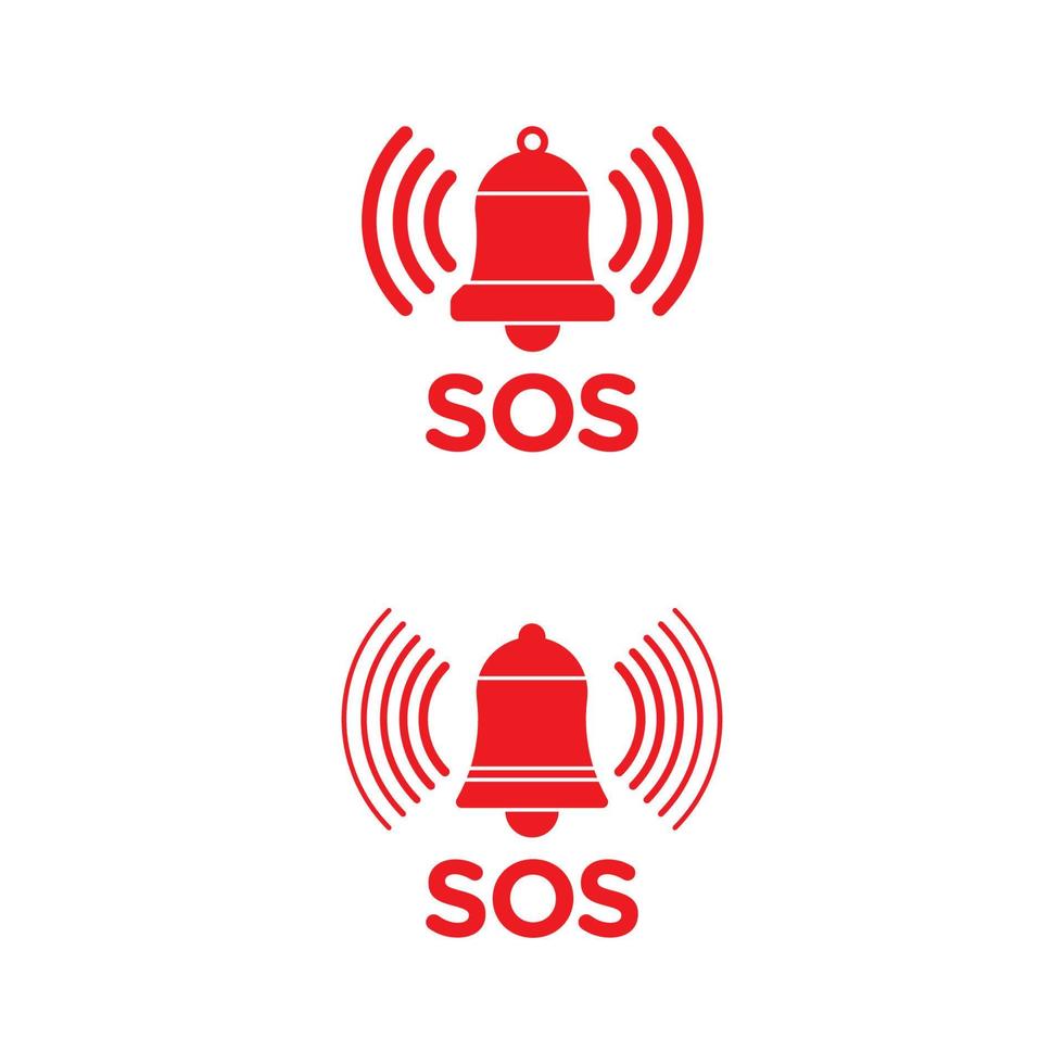 SOS Vector icon design illustration