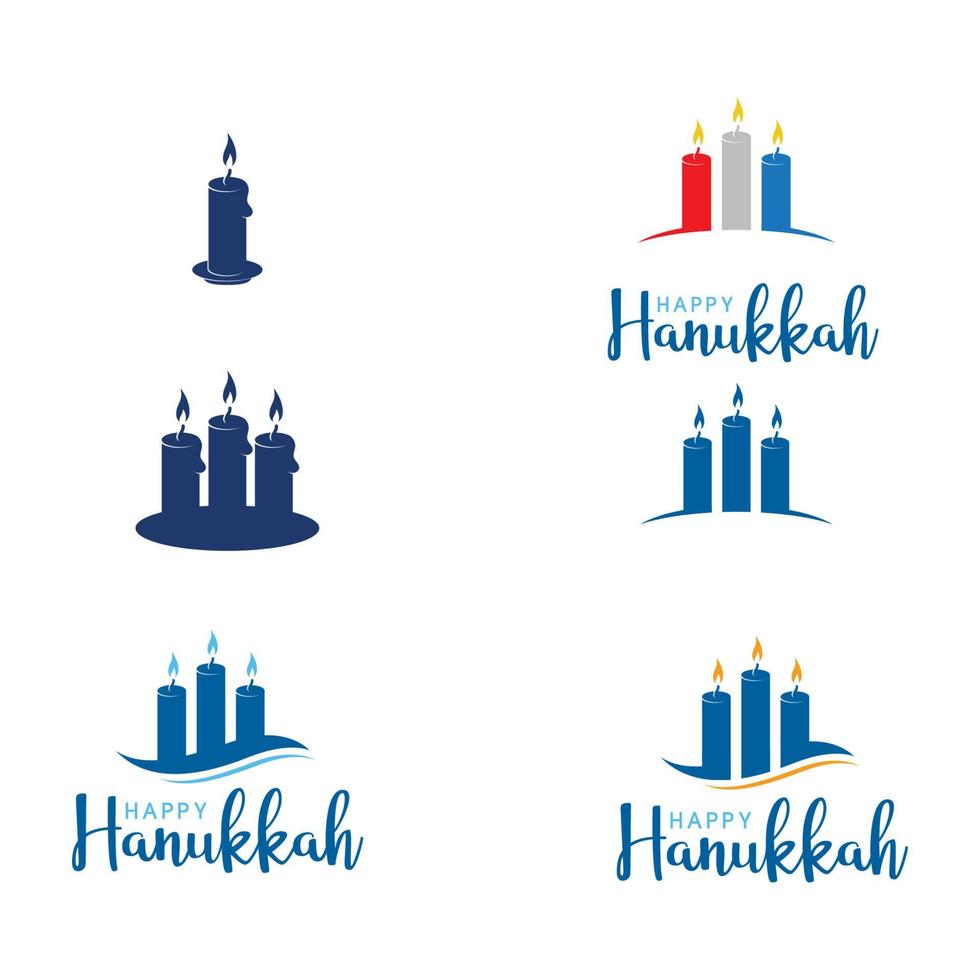 feliz diseño de icono de vector de hanukkah