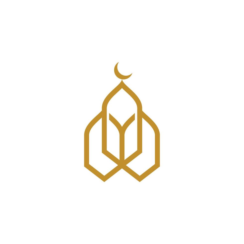 islamic school Vector icon design