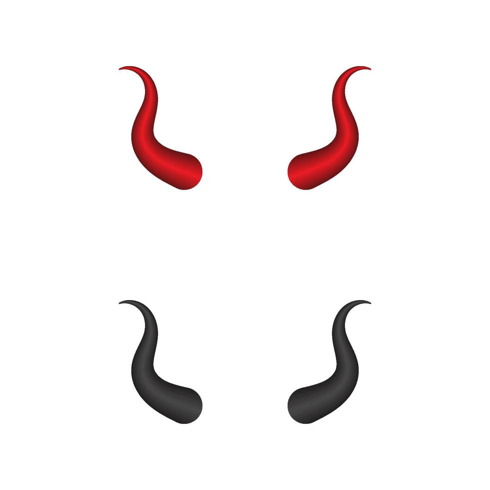 Devil horn Vector icon design