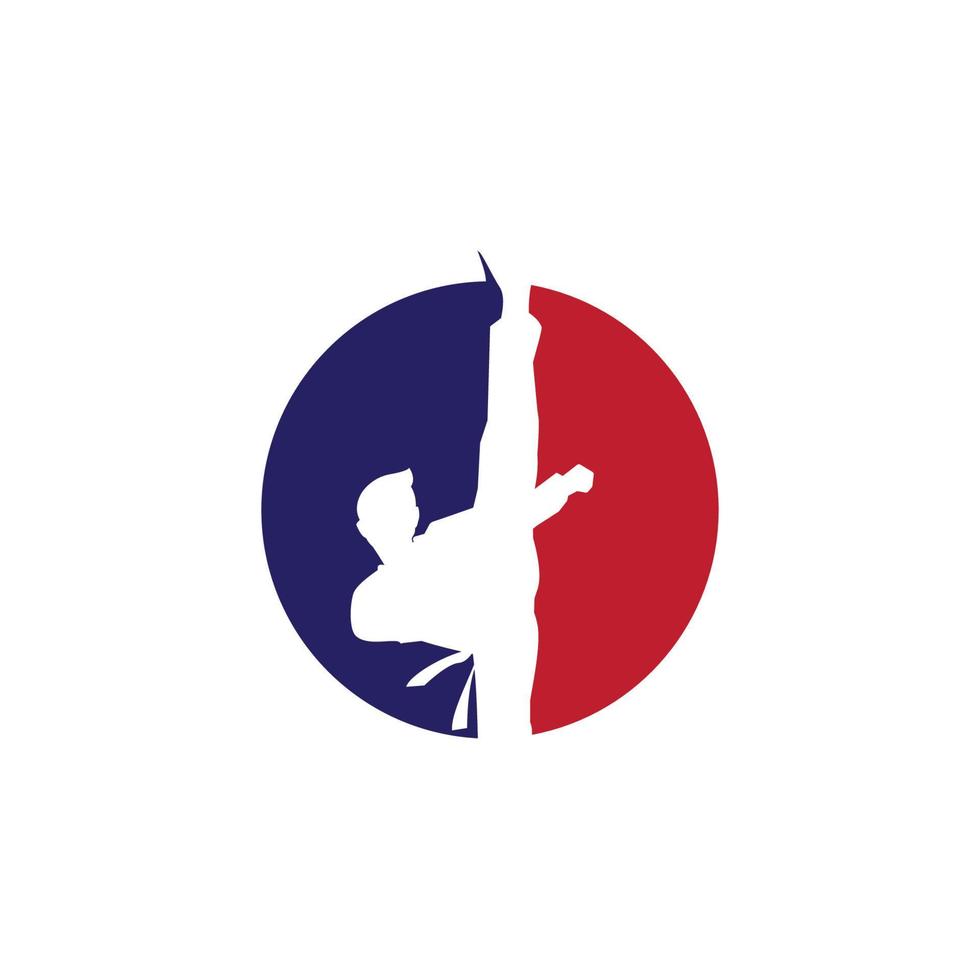 diseño de icono de vector de taekwondo