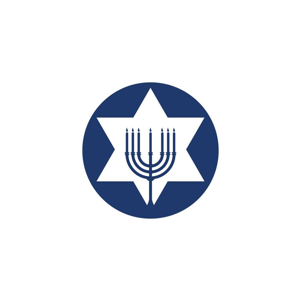 feliz diseño de icono de vector de hanukkah