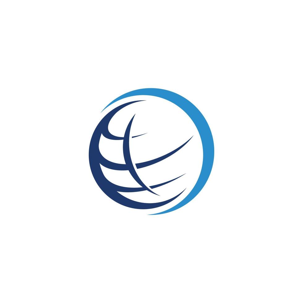 Wire World Logo Template vector