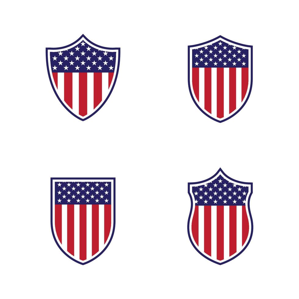 Flag american vector icon illustration