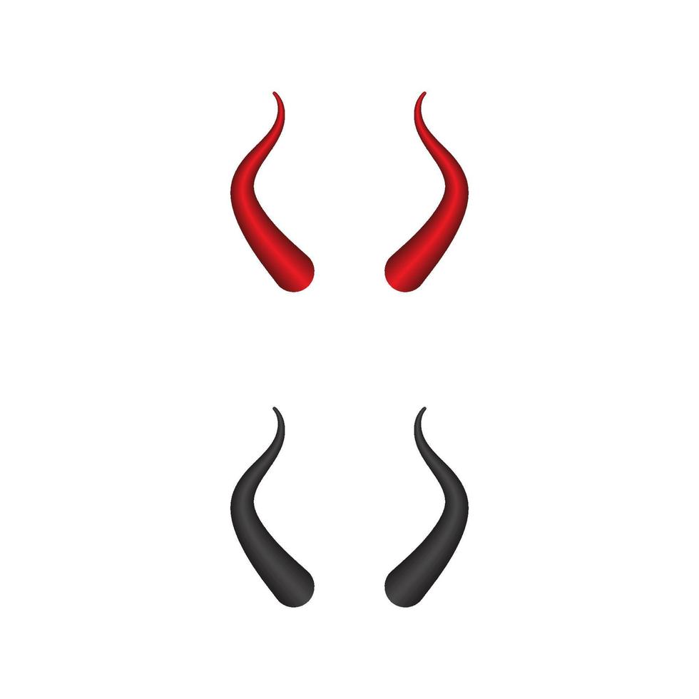 Devil horn Vector icon design