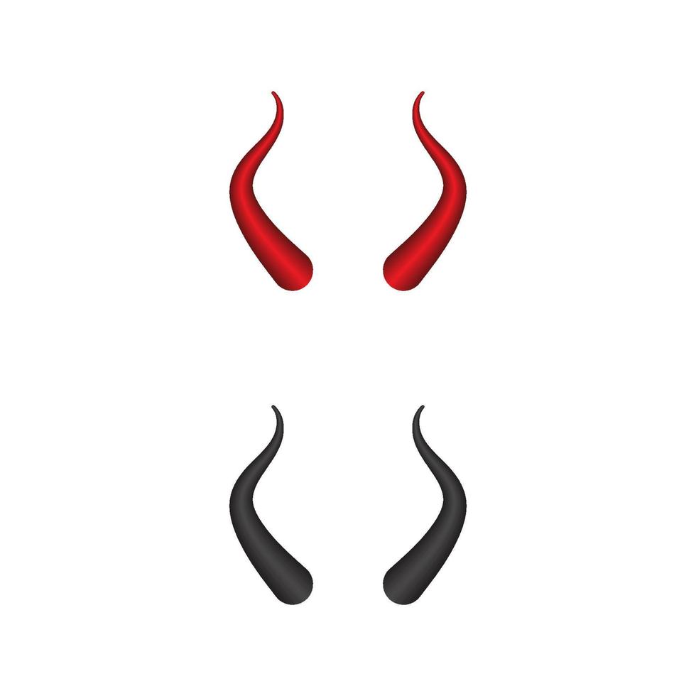 Devil horn Vector icon design