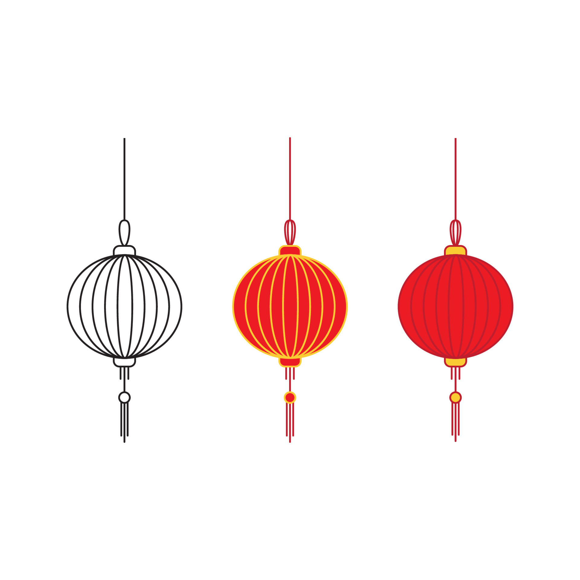 Lampion Vector design illustration 14172271 Vector Art at Vecteezy
