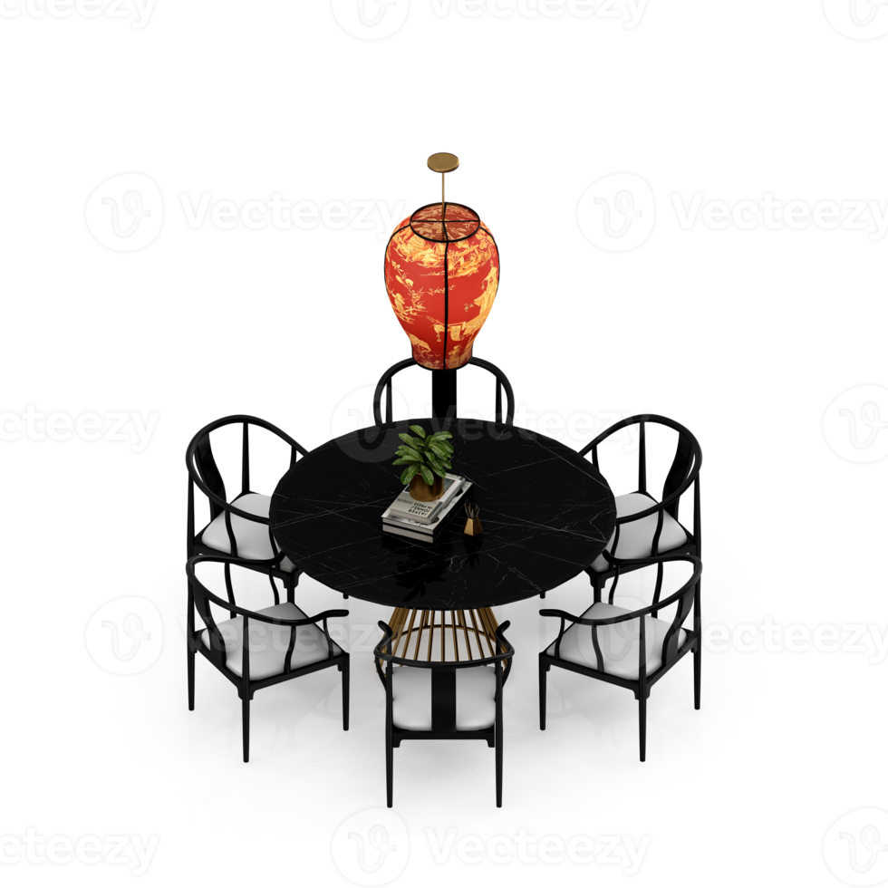 Isometric Table 3D render png
