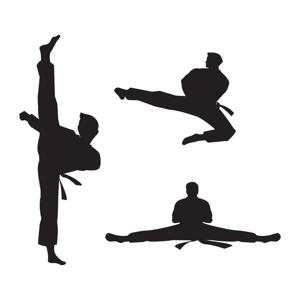 diseño de icono de vector de taekwondo