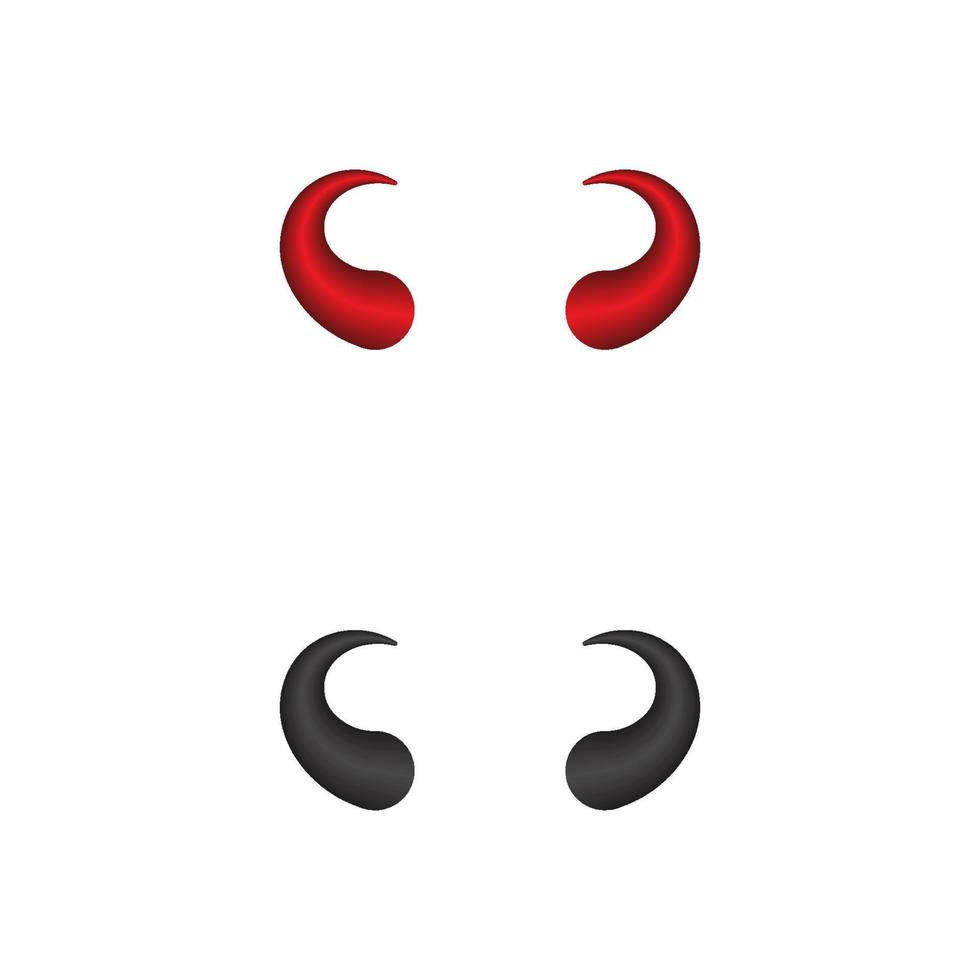Devil horn Vector icon design