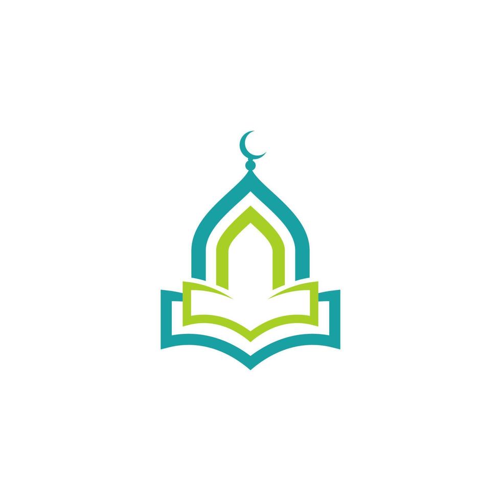 islamic school Vector icon design