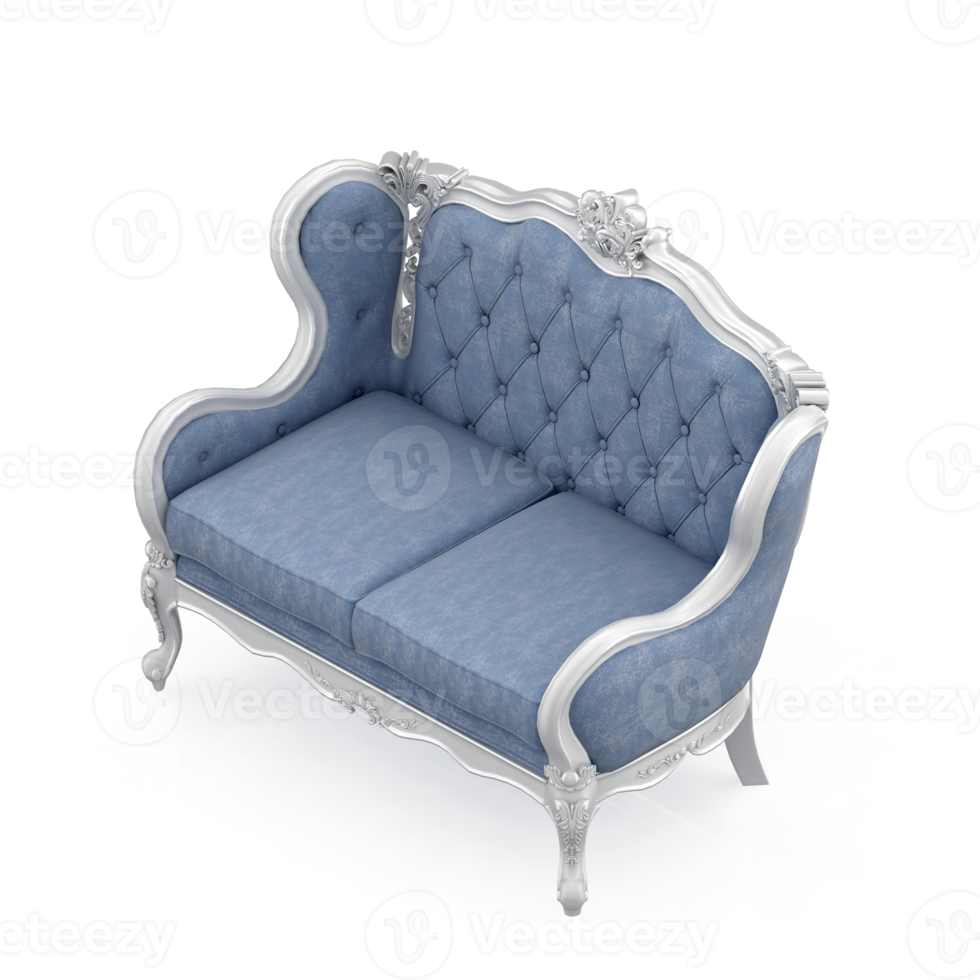 isometrische fauteuil geïsoleerd 3d geven png