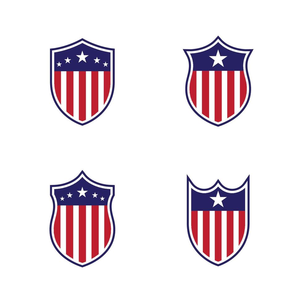 Flag american vector icon illustration