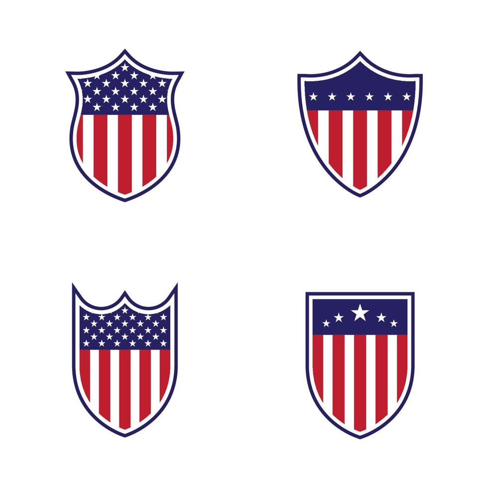 Flag american vector icon illustration