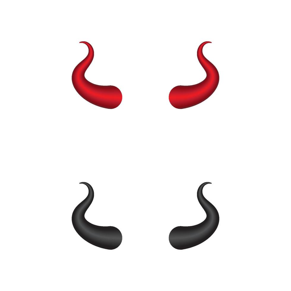 Devil horn Vector icon design