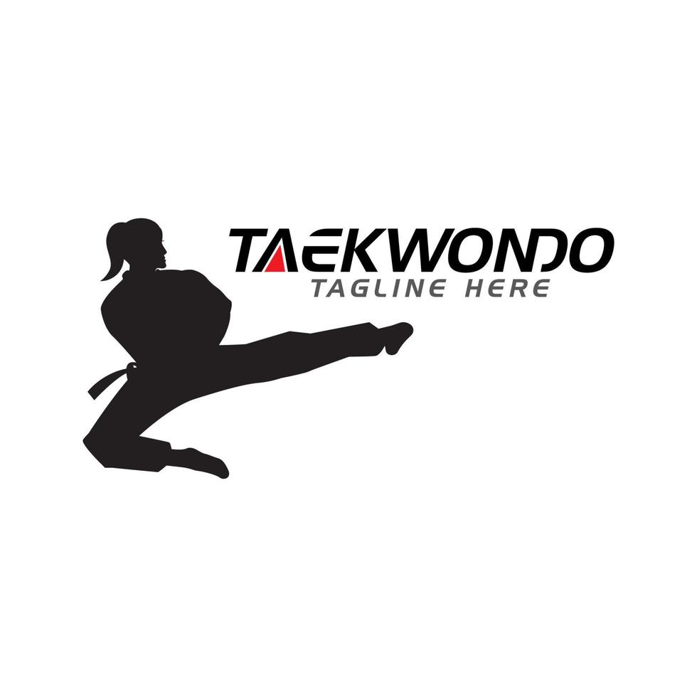 diseño de icono de vector de taekwondo