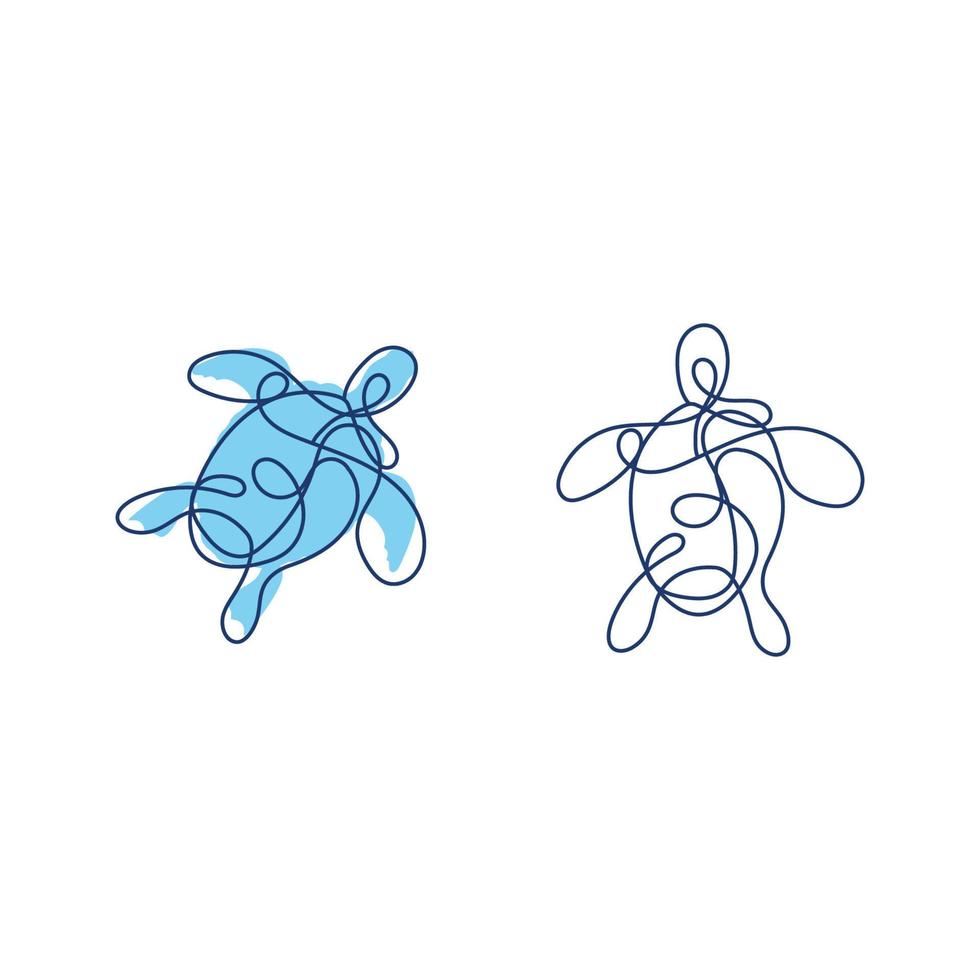 Turtle animal cartoon icon vector