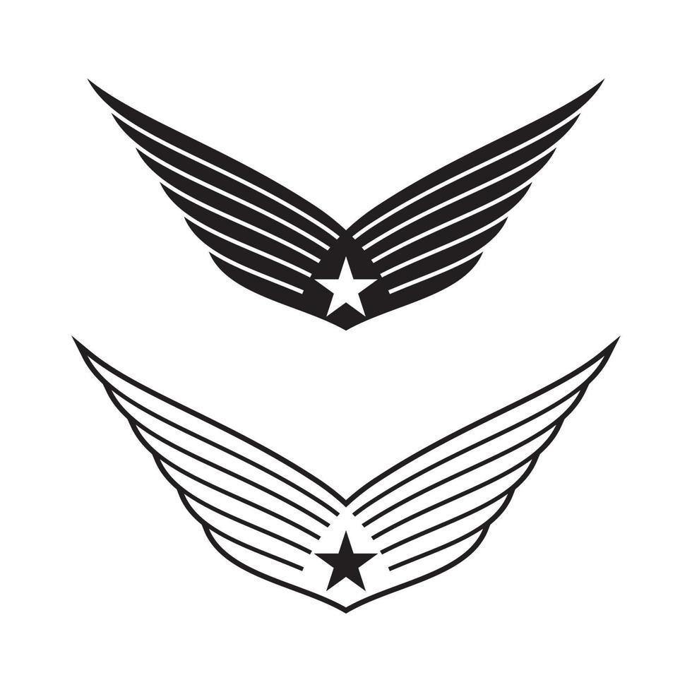 Wing Concept icon Template vector illustration