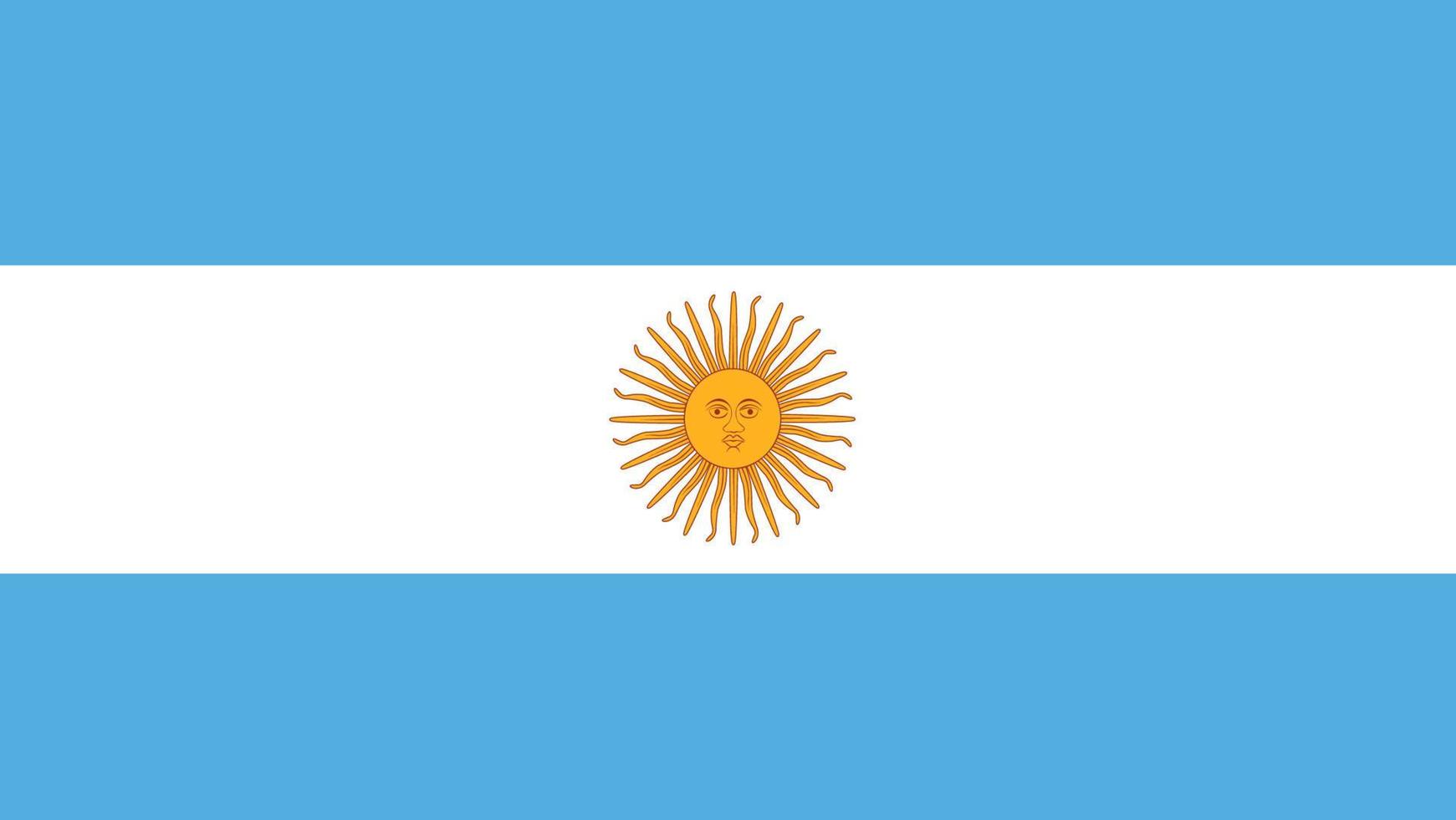 vector de bandera argentina