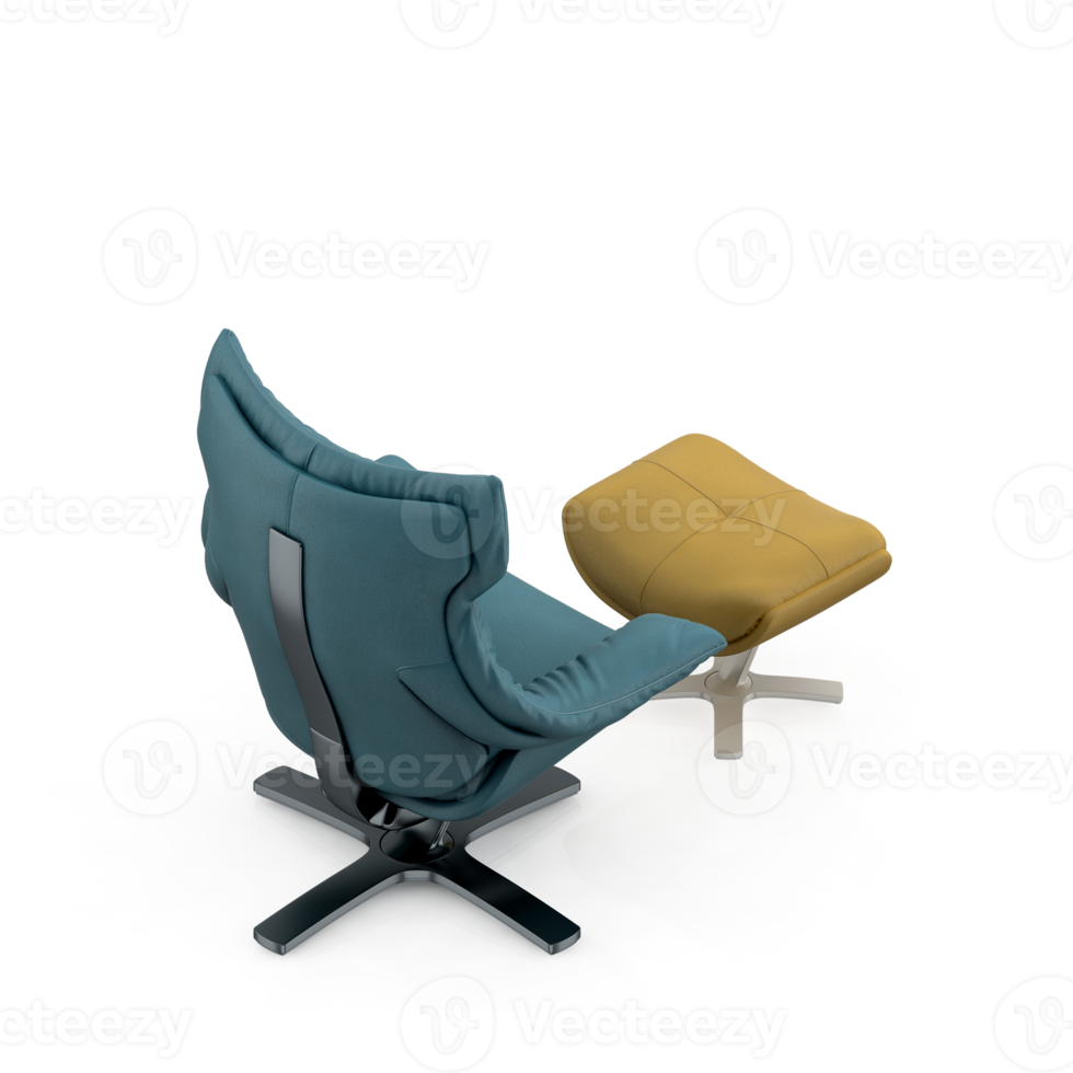 Isometric Armchair Isolated 3D render png