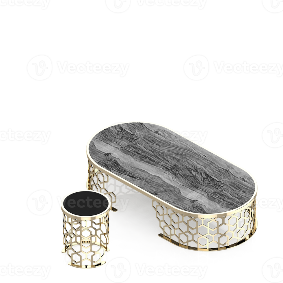 Isometric Table 3D render png