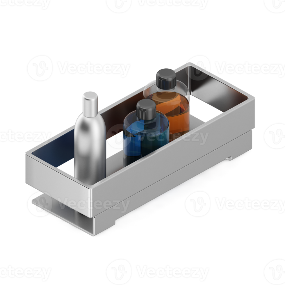 isometrische badezimmerartikel 3d isoliert rendern png