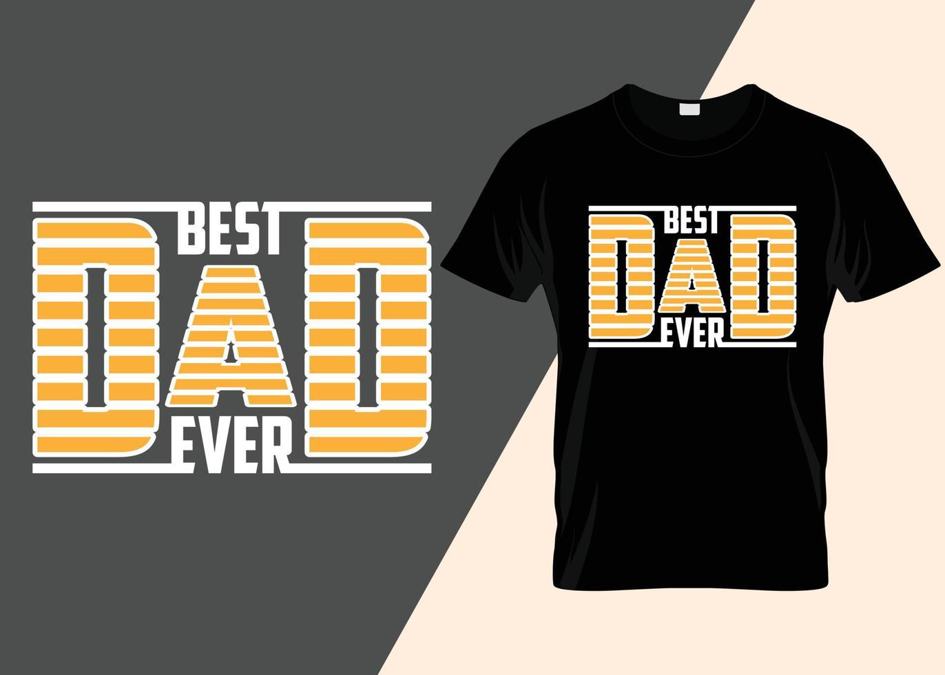 el mejor diseño de camiseta de tipografía de papá vector