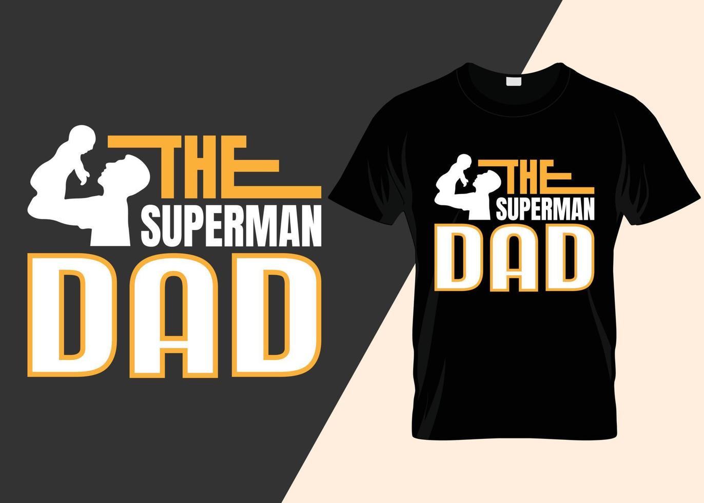 The superman dad vector