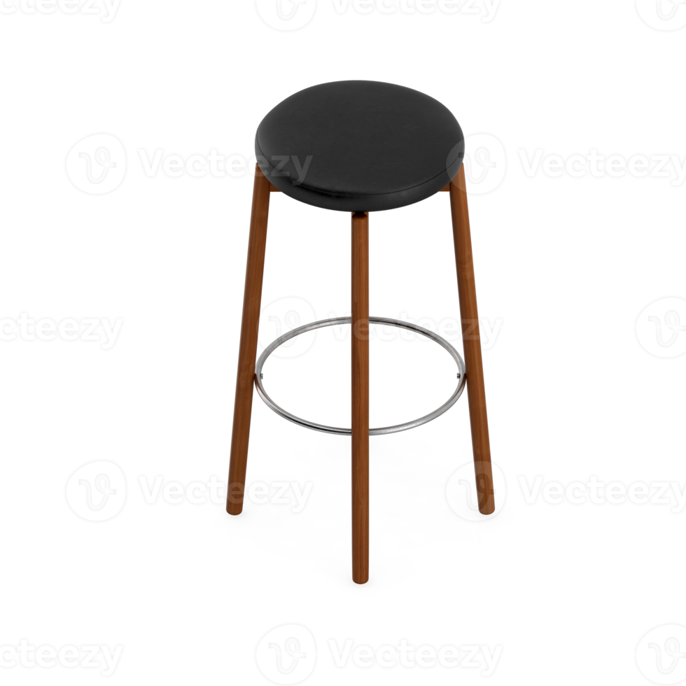 Isometric Chair 3D isolated rendering png
