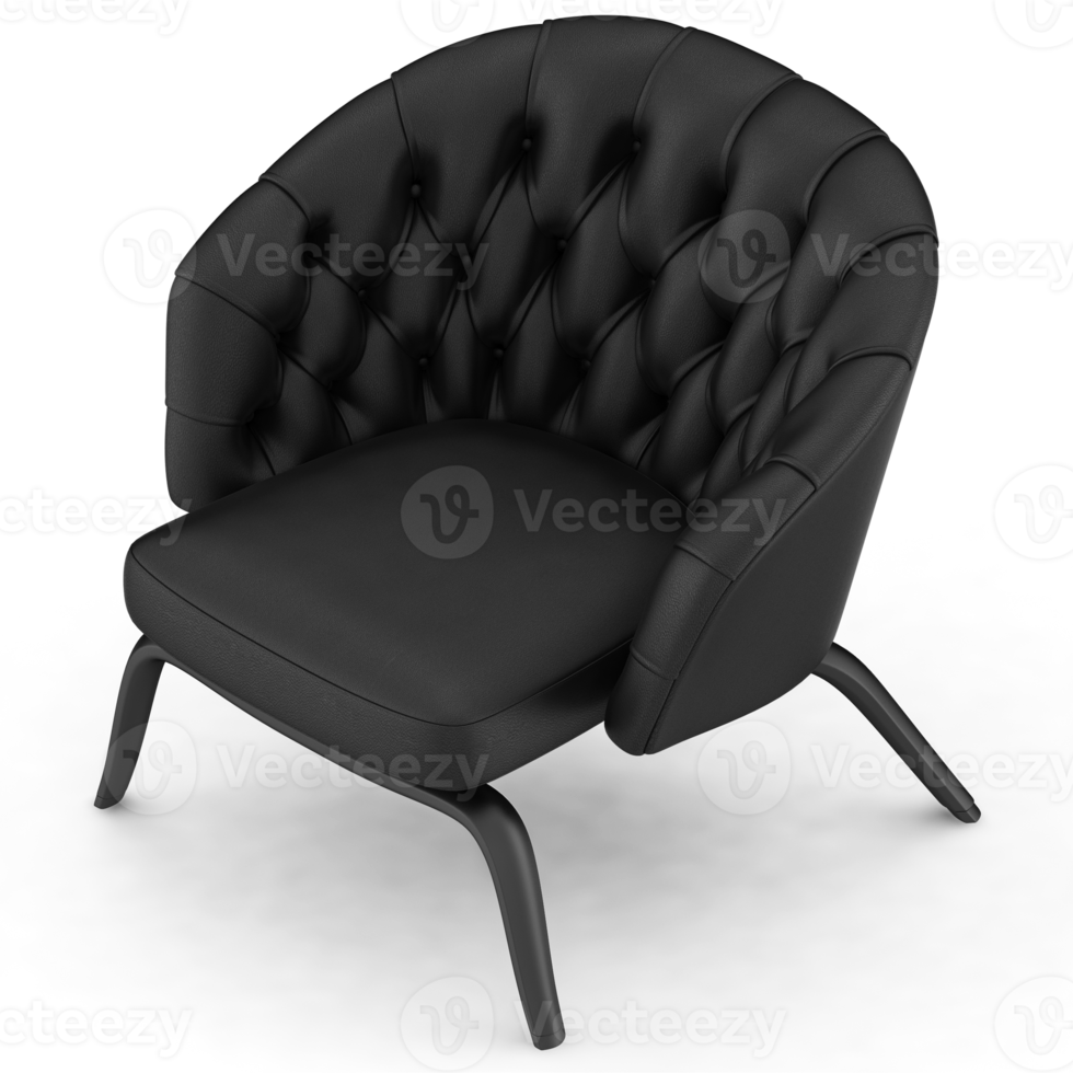 sillón isométrico aislado 3d render png