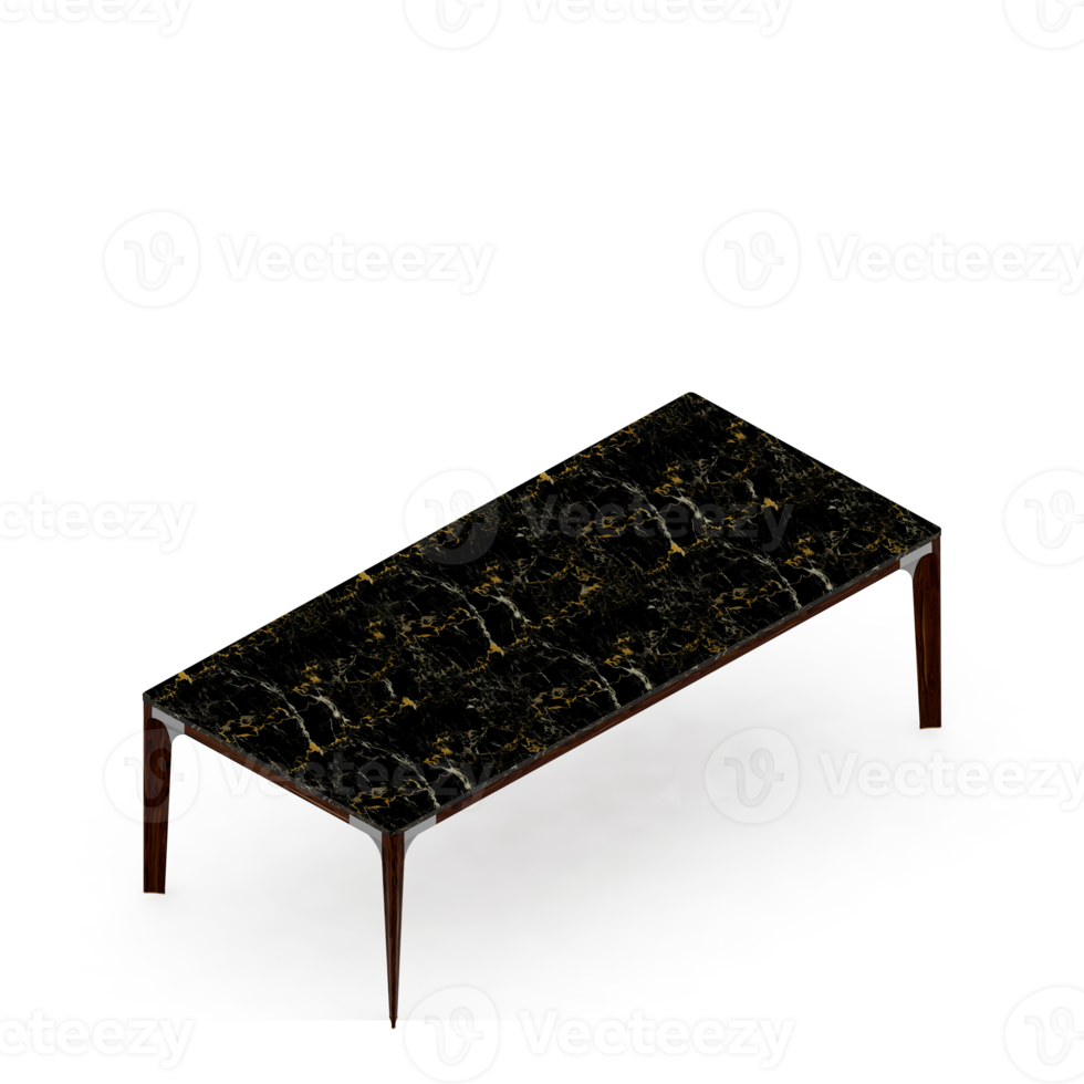 Isometric Table 3D render png