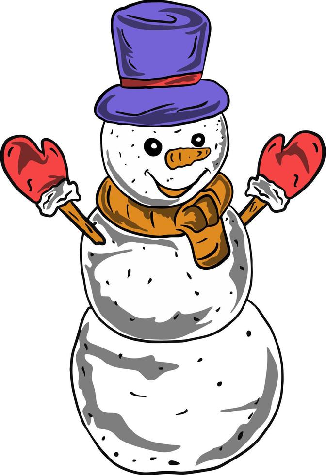 icon funny handrawn vector for christmas