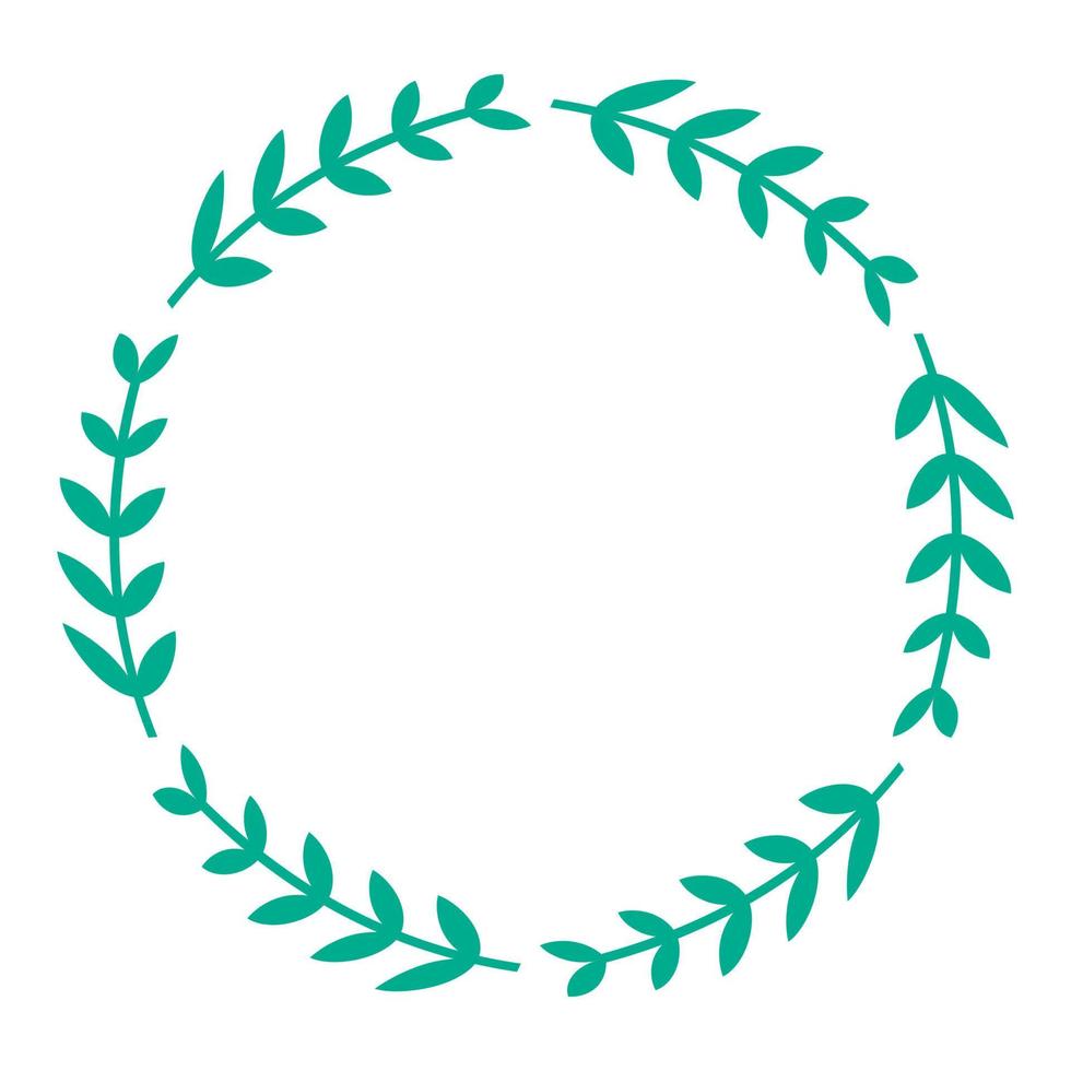 Very sweet floral wreath isolated on white background. Beautiful template for banner, postcard, invitation and etc. vector