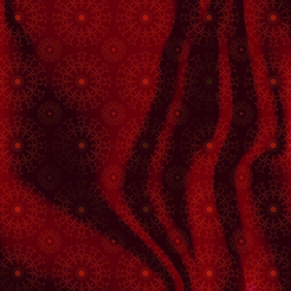 Elegant red mandala pattern design vector