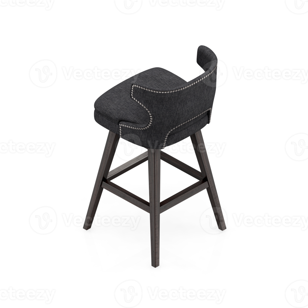 Isometric Chair 3D isolated rendering png
