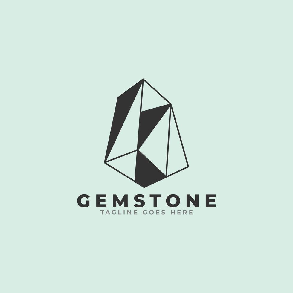 Gemstone logo vector icon illustration.