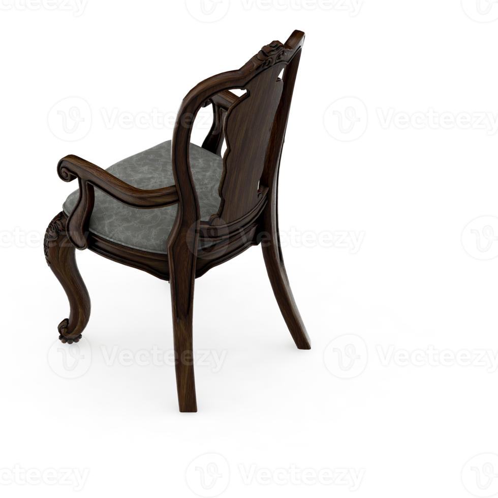 silla isométrica 3d renderizado aislado png