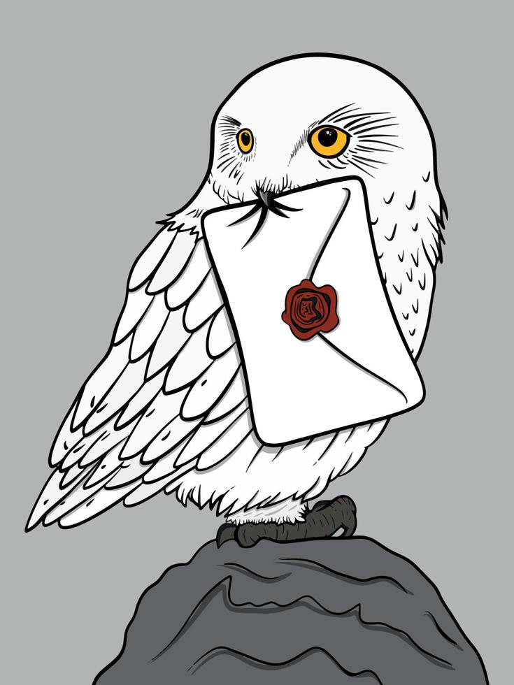 Illustration of owl vector