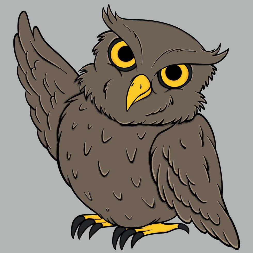 Illustration of owl vector