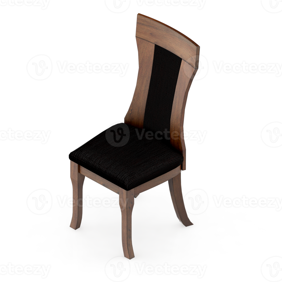 silla isométrica 3d renderizado aislado png