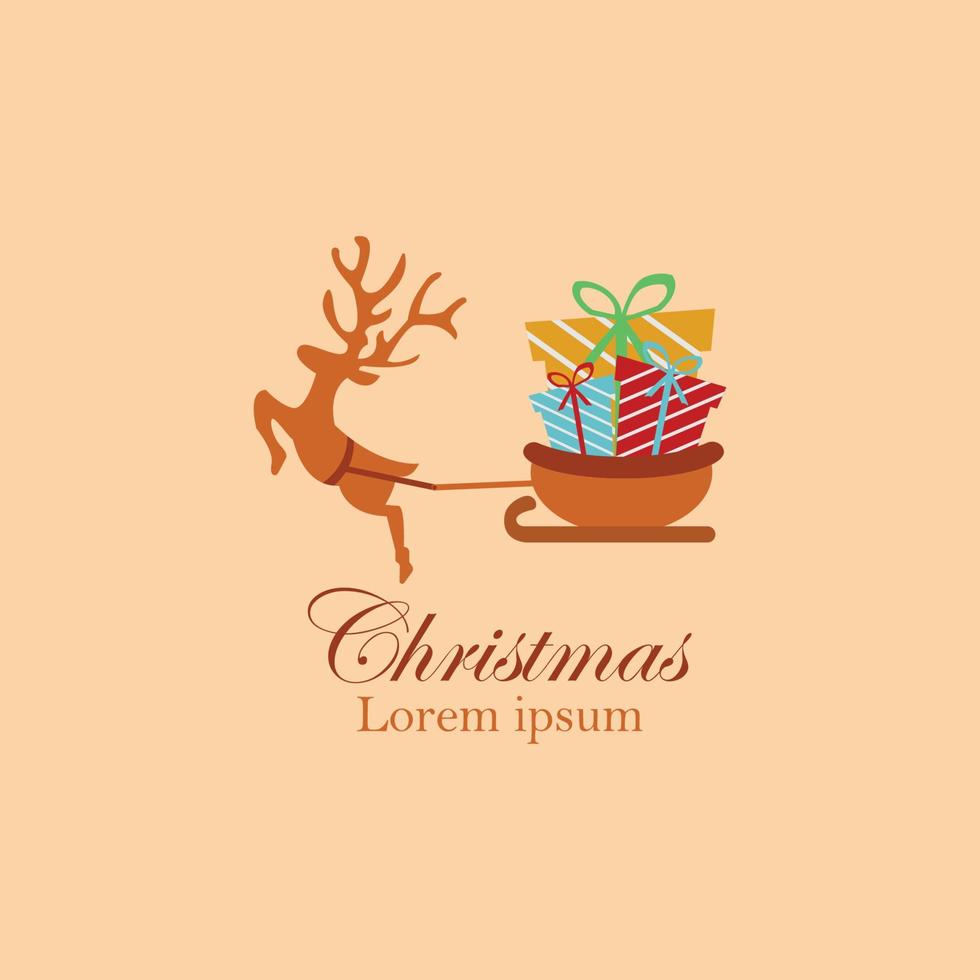 Christmas logo illustration image vector