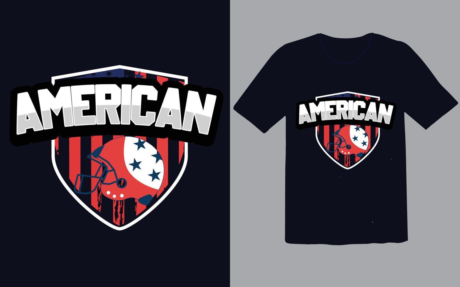 American football helmet logo t shirt design vector
