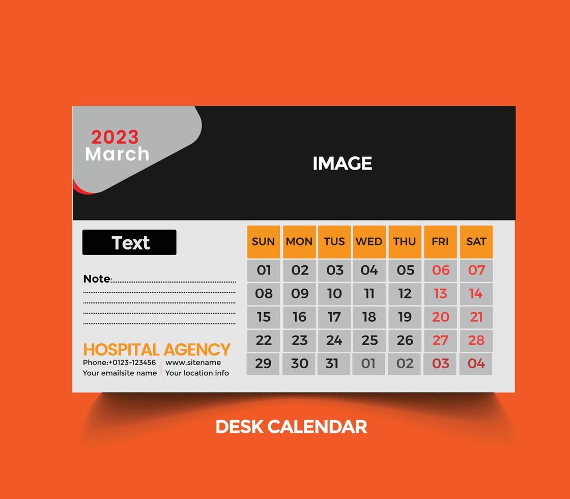 Desk calendar wall calendar calendar 2023happy new year vector