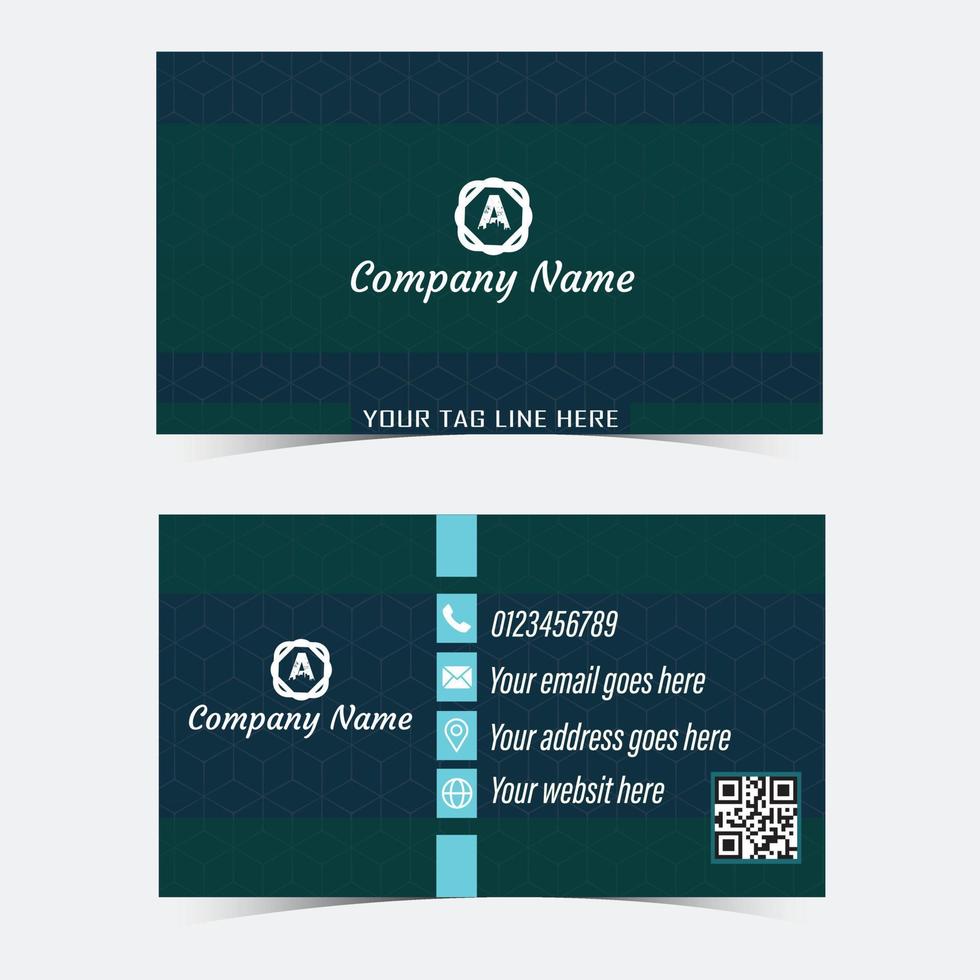 Modern business card design vector