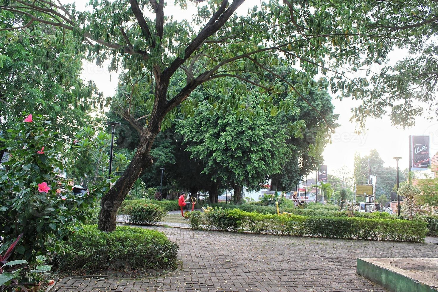 City park of residential photo