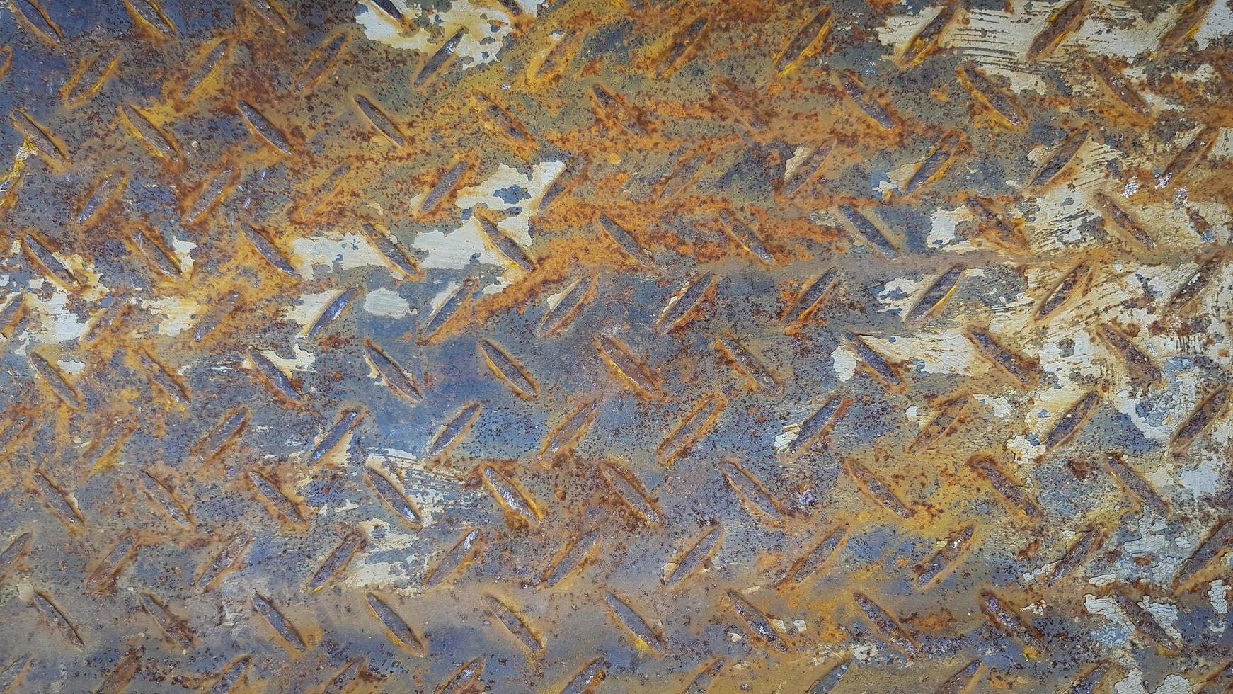 Rusty stainless steel background Seamless pattern of rust iron wall or wallpaper. Textured or grunge panel and Hard material concept. photo