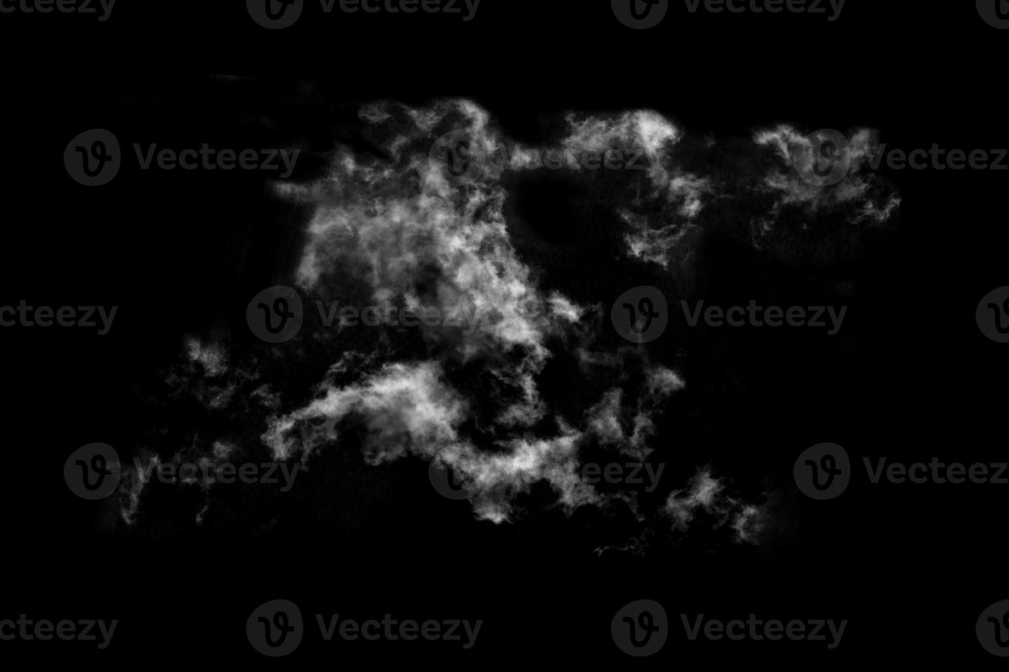 Textured Smoke,Abstract black,isolated on black background photo